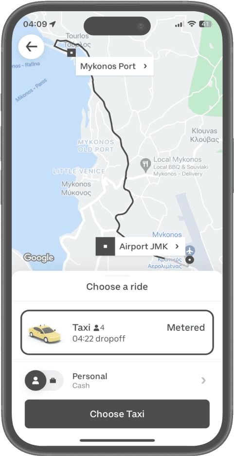 Aegean Taxi: Greek Taxi App