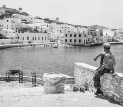 A scenic view of Mykonos