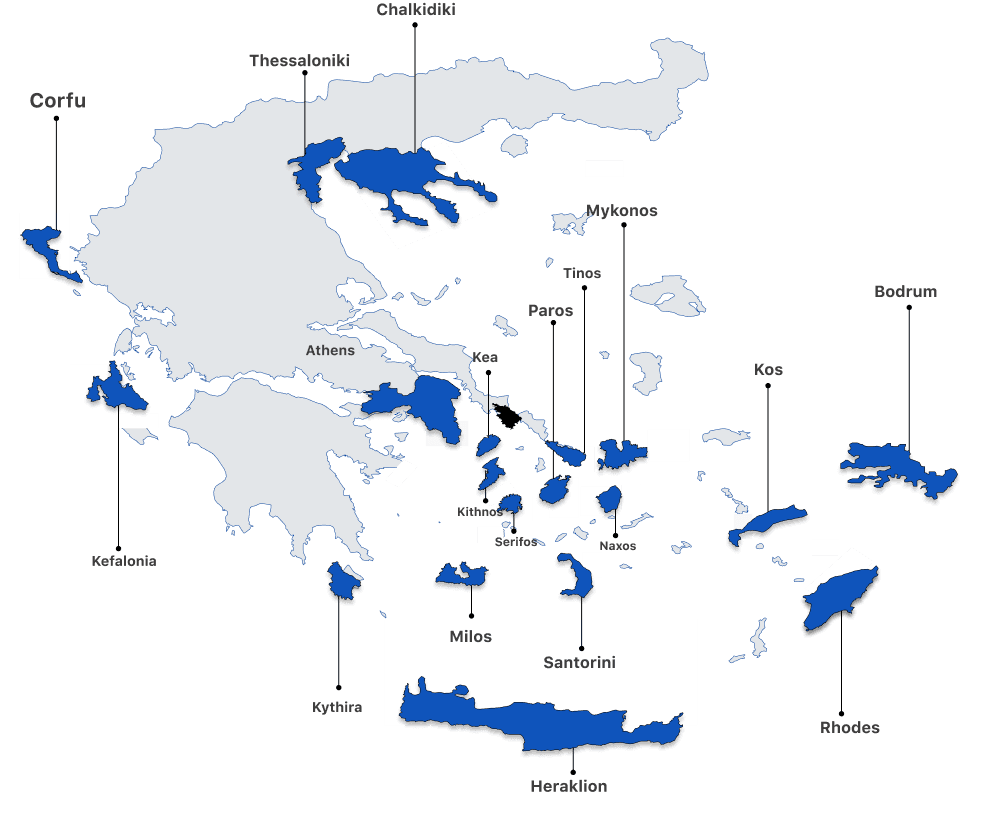 Aegean Taxi Locations