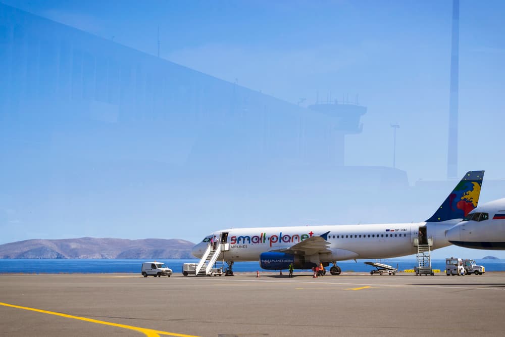 A scenic view of Heraklion Airport