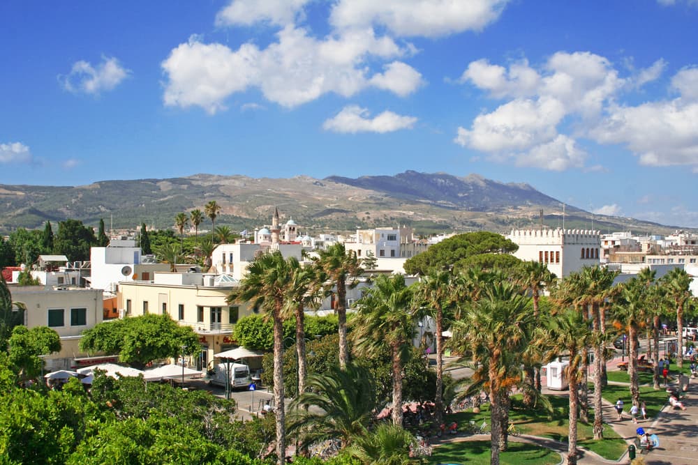 A scenic view of Kos Airport