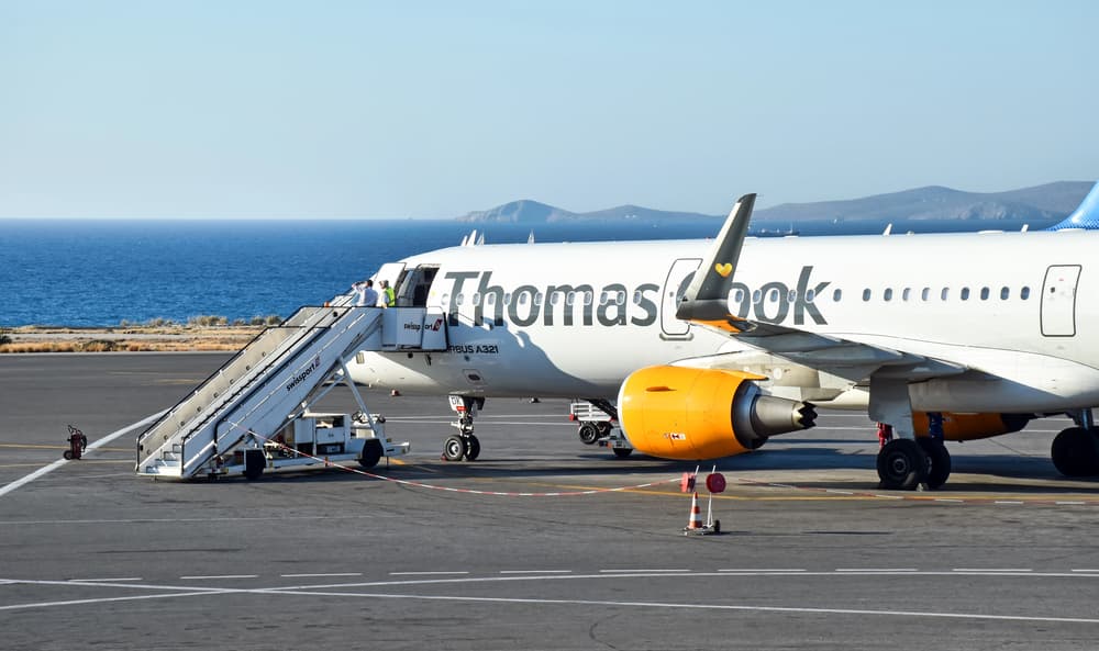 A scenic view of Mykonos Airport