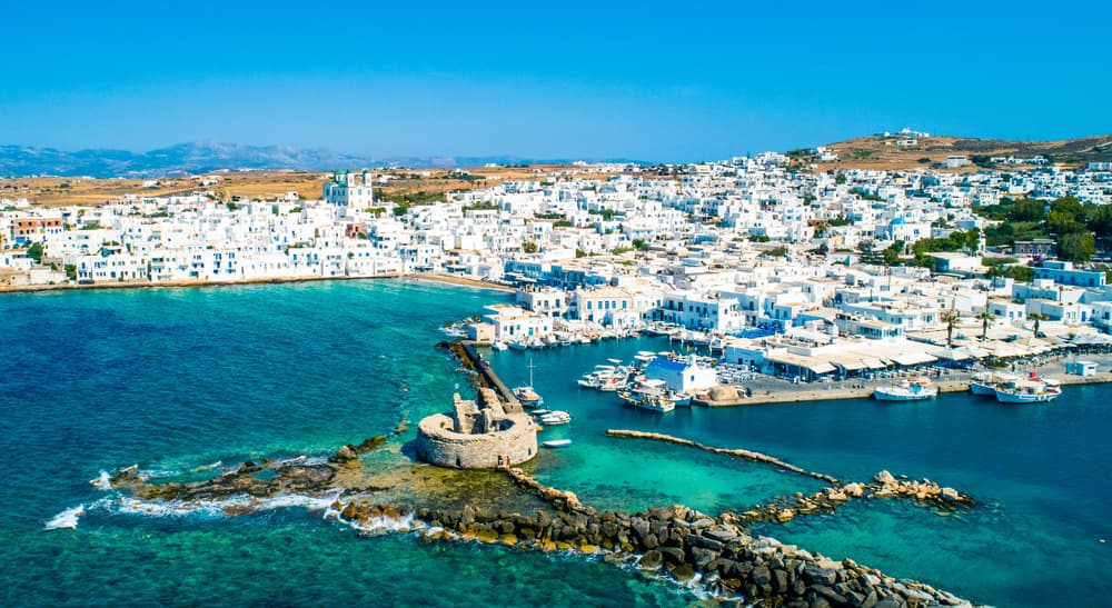 A scenic view of Paros Airport
