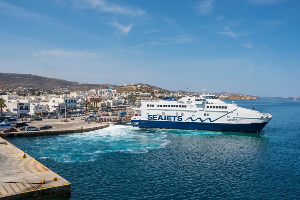 A scenic view of Paros Port