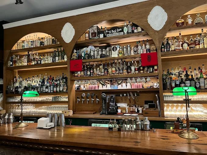 An inventive, world-class cocktail being prepared at the acclaimed bar, The Clumsies.