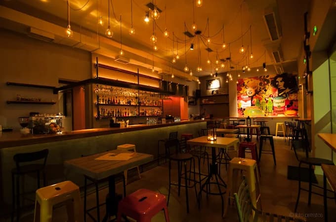 A sophisticated, creative cocktail being served at Bee's Knees The Bar in Argostoli.