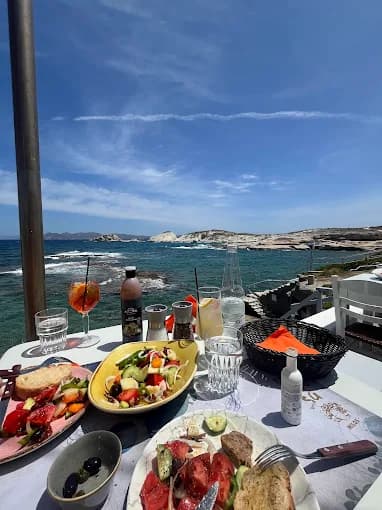 Fresh octopus drying in the sun at Medusa Restaurant in the picturesque fishing village of Mandrakia.